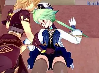 Sucrose, Hu Tao, Aether Intense Sex