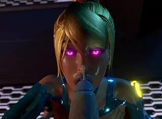 Rule 34 Samus hentai explodes with action!
