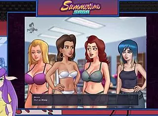 summertime saga hentai game evokes huge cock emotions in mature blonde brunette feet fetish