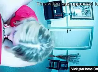 Wanna see milf Vicky Vette suck and take cum?