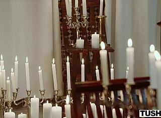 Tushy ballerina piccolina 18+ Novella Night sperimenta anale profondo nel debutto