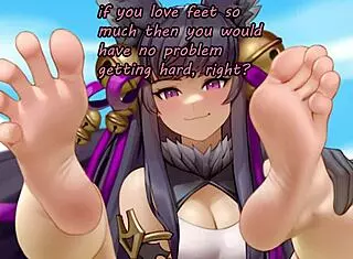 anime feet joi for beta losers domination 🦶