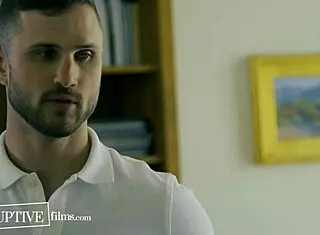 Yo, watching my boss jerk off while hot assistants tease and screw! 😈