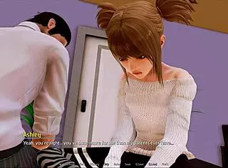 Exploring the harem hotel in this anime game episode