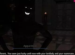 Landlady Masturbates with New Toy in Game