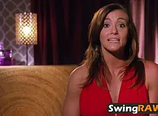 Real sex party with couples who swap partners in a reality show
