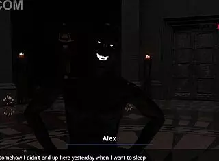 Landlady Masturbates with New Toy in Game