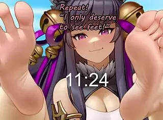 anime feet joi for beta losers domination 🦶