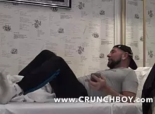 Muscle Bottom Fucked Bareback In Jockstrap!