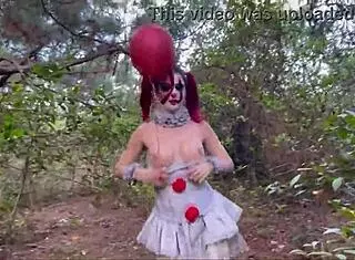 Clown Gets Assfucked In Outdoor Halloween