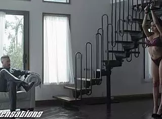 Aaliyah Hadid Bound in Restraints for Intense Session