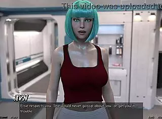 stranded in space playing and kissing the hot doctor