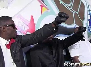 Kagney Linn Karter takes on massive cocks in interracial gangbang! 💥