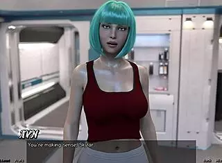 stranded in space playing and kissing the hot doctor