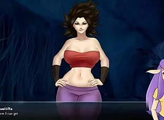 redhead queen moans during intense pussy fucking in dragon ball adventure