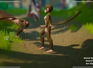 sapphire safari futanari hentai game pornplay ep 1 pokemon like monster futa girls photoshoot on desert island