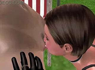 animated 3d sex cute lesbian girl pussy licking scene