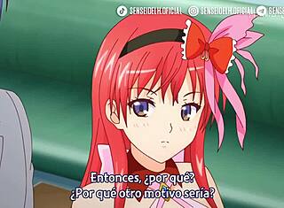 Kedves kék hentai animáció vad dugással indul