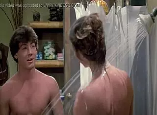 sexy brunette showers nude in friday the 13th 😊