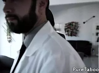 Glasses-Wearing Teen Gets Broken In by Doctor in Hospital Scene