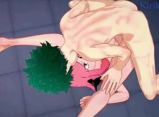 Kinoko Komori Mei Hatsume Izuku Midoriya Intense Sex