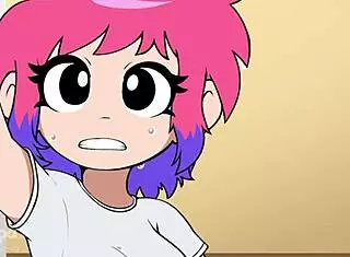 scott pilgrim se la folla en hentai anime