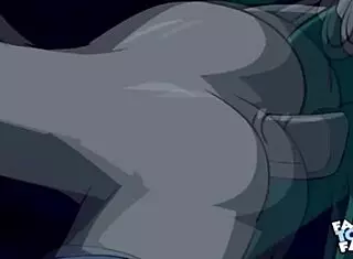 Starfire and Robin engage in doggystyle with fixed audio in hentai anime scene