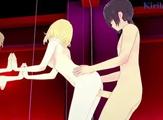 Gawr Gura and Watson Amelia Intense Sex Hololive Vtuber Hentai