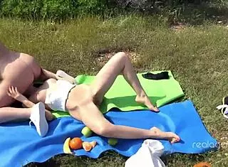 Sasha Rose And Daniella Margot Engage In Hot Outdoor Lesbian Licking And Masturbation