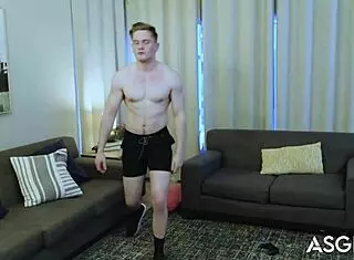 Hot jocks Jay Tee and Aiden Ward fight into rough gay banging