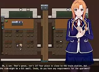 observing two brothers fucking a witch in the online game, leading to hentai anime masturbation and cum