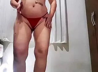 naughty slut, why you smoking while stripping down?