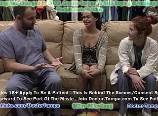 Doctor Tampa Examines Naked Angel Santana at Stacy Shepard's Request