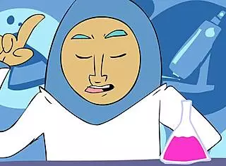 cartoon character on power trip