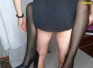 My hot wife got seduced by my best friend in heels!