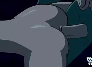 Starfire and Robin engage in doggystyle with fixed audio in hentai anime scene