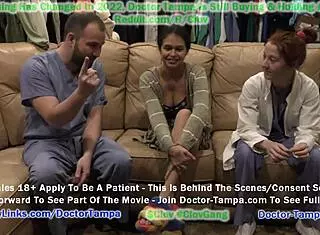 Doctor Tampa Examines Naked Angel Santana at Stacy Shepard's Request