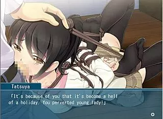 Teacher Punishes Bound Student In Extracurricular Lesson