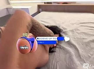 Delicious Brunette Drii Cordeiro Fucks Tattooed Guy Without Condom