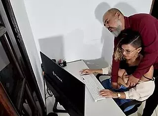 Boss Blackmails Secretary on First Day