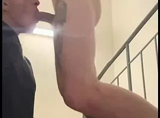 I caught a guy jerking and jumped in for a blowjob surprise