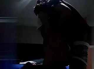 I took my friend from the party to my bed. He licked my ass, I got on all fours, muffling moans so parents don't hear