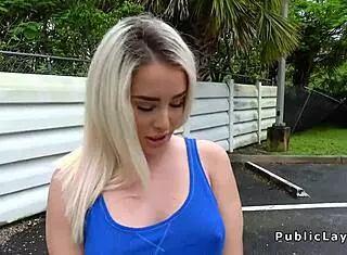 Blonde's Secret Bang with Monster Cock in Public