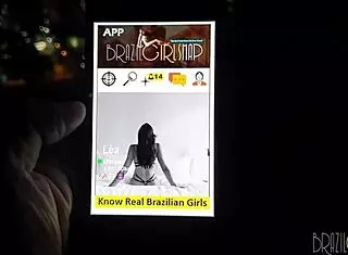 tourist meets beautiful clara lady snow in brazil for a fun date 😊