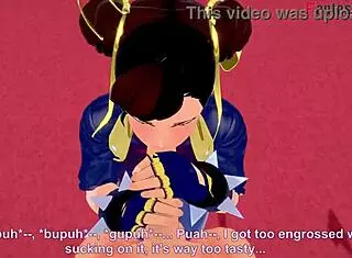 Watch Chun-Li from Street Fighter give a blowjob and get fucked in this POV Fortnite scene?