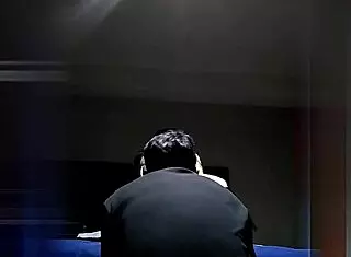 I took my friend from the party to my bed. He licked my ass, I got on all fours, muffling moans so parents don't hear