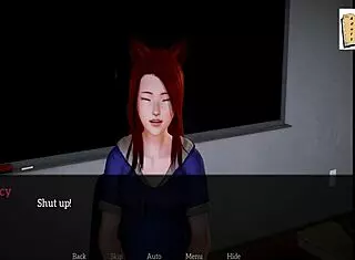 in my new family hentai, redhead teen explores 3d anime world
