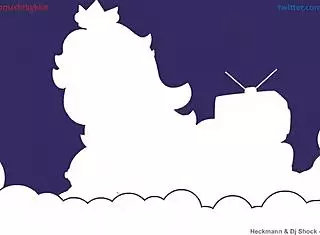 Princess Peach rides massive dark cock in animated cowgirl scene