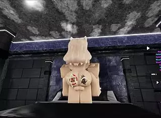 blonde succubus enjoys cat boy company