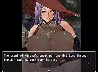 Mirenas manor: gigantic witch boobs titjob in bath